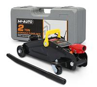 M-AUTO Gato hidráulico con Carrito Elevador para Coche con Funda de Almacenamiento de Transporte, Gato de Piso de Garaje de elevación rápida de 2 toneladas (4000 Libras), Almacenamiento práctico y