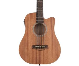 M-Bass - Micrograves acústico-eléctrico a escala de 23 pulgadas con bolsa de concierto