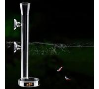 M-Bay - Alimentador de camarones de vidrio de 17.7 pulgadas para pecera, cuenco de alimentación de acuario fresco, accesorios para peces, camarones y animales bentónicos