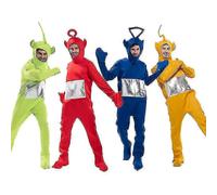 (M-Bo-Red) Disfraz de Teletubbies para adultos - Ropa de fiesta y escolar - Pijama único y adorable