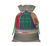 M - Bolsa de Navidad reutilizable con cordón y estampado de matemáticas escolares para vacaciones, cumpleaños y regalos de boda