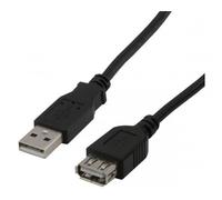M.C.L MCL MC922AMF-5M/N - Cable alargador USB 2.0 macho a hembra (5 m), color negro