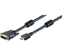 Goobay 2m HDMI / DVI-D cable de 19 pines. [HDTV (1080p), contactos dorados, conectores moldeados]