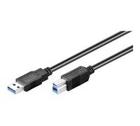 M-Cab USB A - USB B 3 m - Cable USB (3 m, USB A, USB B, 3.0 (3.1 Gen 1), Macho/Macho, Negro)