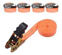 M&Catree 4 Correas de Trinquete 10 m, 800Kgf/unit. Cinchos, Cinchas de Amarre, Eslingas con Carraca, Remolque Baca Kayak Tabla de Surf Piraguas Canoa Bicicleta Moto