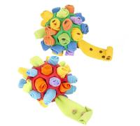 M&Catree Alfombra Olfativa Perros, Juguete Interacto Perro Bola de Rapé Snuffle Mat, Pelota de Snuffle para Perros, Juguetes de Rompecabezas para para Perros Pequeños Medianos - 2pcs