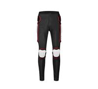 M&Catree Pantalones de protección para Motocicleta, Cadera, Muslo, Rodilla, Pantalones Blindados para Motocicleta, MTB, Equipo de protección de Carreras - Rojo, XL