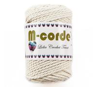 M-corde- Cuerda macramé, cuerda algodón para tejer, crochet (250 gr/ovillo; 13 colores) (empresa española/envío desde España) (01)