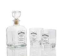 M. Cornell Jack Daniel'S - Juego de 3 decantadores y Vasos de Doble Estilo Antiguo