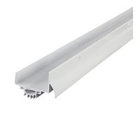 M-D Building Products 06403 M-D Parte inferior de puerta en forma de U con tapa de goteo, 36 pulgadas de largo x 1-3/8 pulgadas de ancho, aluminio/vinilo, color blanco