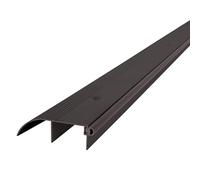 M-D Building Products 69703 3-1/4 in. x 1 in. x 36 in. Bronze Aluminum and Vinyl High-Profile Commercial Outswing Door Threshold