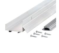 M-D Building Products 80622 M-D Ultra U-Shape parte inferior de puerta con inserto de vinilo, tapa seca, 36 pulgadas de largo x 1-3/8 pulgadas de ancho, molino, quot
