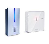 m-e Bell FG-16 - Timbre de puerta con reenvío inalámbrico con receptor inalámbrico con señal luminosa, reenvío inalámbrico para el sistema de timbre existente