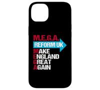 M.E.G.A Haga que Inglaterra sea grande otra vez. Reforma Reino Unido. Carcasa para iPhone 14 Plus