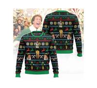 (M,EL40070)the Elf Ugly Sweater for Men 2025 New Winter Warm Cozy Holiday Party Funny Xmas Pullover Family Christmas Gift Sweater