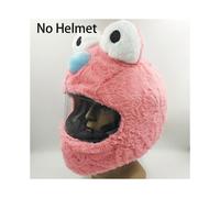 (M,Elmo pink)Motorcycle Helmet Hat Christmas Cap Gift Cover Motorbike Funny Heeds Crazy Case Crash For Outdoor Personalized Full Helmets