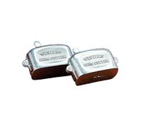 M&F - Cortador de ala de sombrero occidental, metal de alta calidad, 1/8 pulgadas, Plateado, talla única