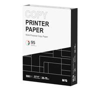 M&G Papel multiusos para impresora de copia, 8.5 x 11, 20 libras, 1 resma (500 hojas), 95 brillante, blanco