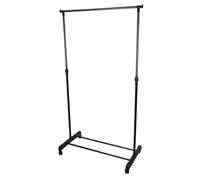 M-Home EVE72 Perchero Metálico con Ruedas, Metal, Gris, 79 x 38 x 118-180 cm