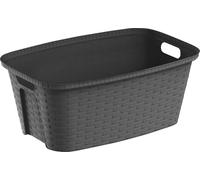 M home by Mazzei Mondex Laundry Basket Cesta de la Ropa, Antracita, 35L