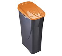 M Home Cubo con tapa 15 L ECOBIN con tapa NARANJA 20x31x42 cm