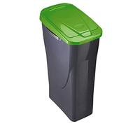 M-HOME Cubo 25 L ECOBIN con Tapa de Color Verde 21,5x36x51 cm