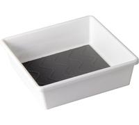 M-Home Space System I Organizador de cajones, Plástico y Silicona, Gris/Antracita, 17,2 x 17,2 x 5,3 cm