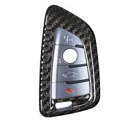 M.JVisun Auténtico Fibra de Carbono Carcasa para Llave para BMW Serie 2 Serie 3 Serie 5 Serie 6 Serie 7 GT5 M4 M5 X1 X2 X3 X5 X5M X6 X6M X7 Funda Llave del Coche Protector - Negro