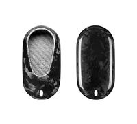 M.JVisun Forjada Fibra de Carbono Carcasa para Llave para Mercedes-Benz C S GLC EQE EQS C300 S500 S560 S580 AMG R232 W206 W223 Funda Llave del Coche Protector - Negro