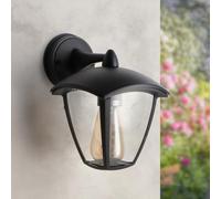 M Ledme Aplique de Pared Exterior Colgante Serie Ronse - IP44 Impermeable, Casquillo E27, Diseño Clásico en Color Negro, para Terraza, Porche o Jardín (Bombilla No Incluida)