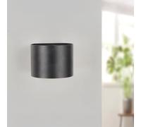 M Ledme - Aplique de Pared Led Black Round 12W, IP54, temperatura luz regulable CCT, luz exterior impermeable negro, ideal para jardín, patio, fachada