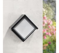 M Ledme - Aplique de Pared Led Cinza 12W, Luz Cct, Impermeable IP65, Lámpara Moderna Para Jardín, Terraza, Patio y Entrada