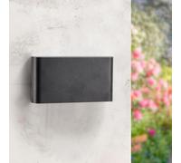 M Ledme - Aplique de Pared Led Fine 10W, Luz Cálida 3000K, Impermeable IP54, Lámpara Moderna Para Jardín, Terraza, Entrada y Patio