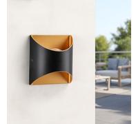 M Ledme - Aplique de Pared Led Vera 6W, Luz Cálida 3000K, Imperemable IP54, Lámpara Moderna Para Jardín, Entrada, Patio y Terraza