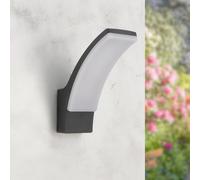 M Ledme - Aplique de Pared LED Winni Black 12W, Temperatura de Color CCT Regulable, 840 Lúmenes, IP54 Impermeable, Lámpara Exterior Moderna para Terraza, Jardín o Fachada