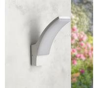 M Ledme - Aplique de Pared LED Winni White 12W, Temperatura de Color Regulable (CCT), 840 Lúmenes, IP54 Impermeable, Luz Exterior para Jardín, Terraza o Fachada