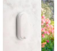 M Ledme - Aplique LED con Sensor Movimiento Sphere 12W Pir 360º, Luz Cálida 4500K, Impermeable IP54, Lámpara Moderna para Jardín, Patio y Terraza