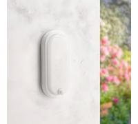 M Ledme - Aplique LED con Sensor Movimiento Sphere 12W Pir 360º, Luz Fría 6000K, Impermeable IP54, Lámpara Moderna para Jardín, Patio y Terraza