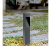 M Ledme - Baliza Led Bornos Grey 10W, 1000 lumen, Luz regulable de luz calida a fria, Cct, Impermeable IP65, 60 cm, para jardín, Terraza, Entradas y Patios.