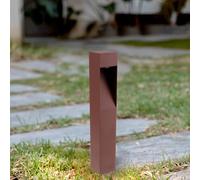 M Ledme - Baliza Led Bornos Rust Brown 10W, 1000 lumen, Luz regulable de luz calida a fria, Cct, Impermeable IP65, 60 cm, para jardín, Terraza, Entradas y Patios.