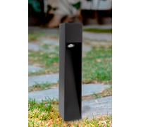 M Ledme - Baliza Led Cora Plus Black 10W, 1000 lumen, Luz regulable de luz calida a fria, Cct, Impermeable IP65, 80 cm, para jardín, Terraza, Entradas y Patios.