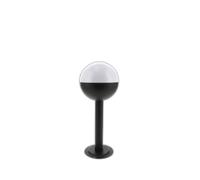 M Ledme - Baliza LED exterior serie Cam, Casquillo E27, IP44 impermeable, acabado negro. Ideal para entradas, fachadas, jardines (Bombilla no incluida)