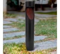 M Ledme - Baliza Led Milu Black Cct 10W, 1000 lumen, Luz regulable de luz calida a fria, Cct, Impermeable IP65, 80 cm, para jardín, Terraza, Entradas y Patios.