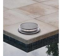 M Ledme - Baliza Led Solar Buy de Suelo Con Pincho, Sensor Crespuscular, Resistente al Agua, Temperatura Cálida, Ideal para Jardínes, LM7304