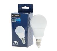 M Ledme - Bombilla Led E14 G45 7W, (Eq. 60W), Luz blanca Fría (6000k), casquillo E14, 630 Lumen, IP20, Apertura del Haz de Luz 270°, Eficiencia energética y Bajo Consumo. LM7012