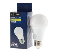 M Ledme - Bombilla Led E27 A60 10W, (Eq. 90W), Luz blanca Cálida (3000k), casquillo E27, 820 Lumen, IP20, Apertura del Haz de Luz 270°, Eficiencia energética y Bajo Consumo. LM7037
