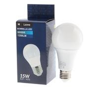M Ledme - Bombilla Led E27 A70 15W, (Eq. 110W), Luz blanca Fría (6000k), casquillo E27, 1350 Lumen, IP20, Apertura del Haz de Luz 270°, Eficiencia energética y Bajo Consumo. LM7046