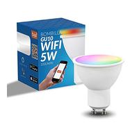 M Ledme - Bombilla LED Inteligente WiFi GU10, sin necesidad de Hub, [Smarthome], Regulable, 5W 500LM, RGB & 2700K-6500K blanco frío a cálido, compatible con Alexa/Google Home/SiriHome/Siri, LM7140