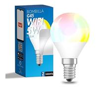 M Ledme - Bombilla LED Inteligente WiFi, sin necesidad de Hub, [Smarthome], Regulable, 6W 600LM 80W equivalente, RGB & 2700K-6500K blanco frío a cálido, compatible con Alexa/Google Home/Siri