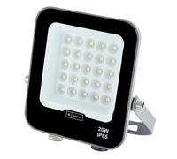 M Ledme - Foco Proyector Led Napoli Plus 20W, 2.400 lumen, IP65 Regulable, Color Luz fría (6000k), Iluminación exterior, De uso para jardín, patios, parking, hotel, naves etc.